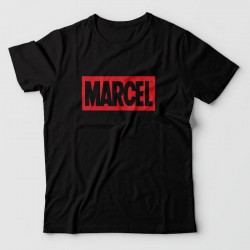 MARCEL- tee shirts humour parodie logo MARVEL