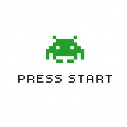 Press start - tee shirt de gamer - geek