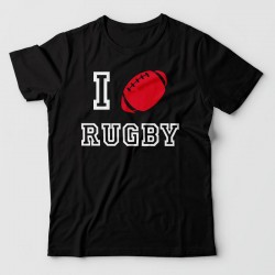 Tshirt I love Rugby