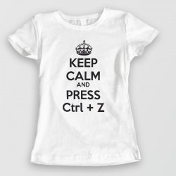 Tee shirt Keep calm and press Ctrl+Z