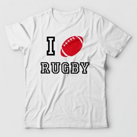 Tshirt I love Rugby