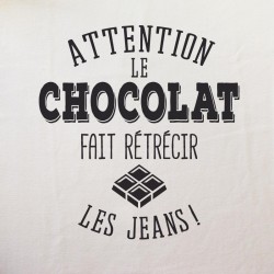 tee shirt humour - chocolat